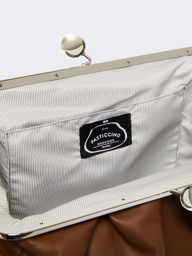 Large sheepskin Pasticcino Bag - TOBACCO - 5