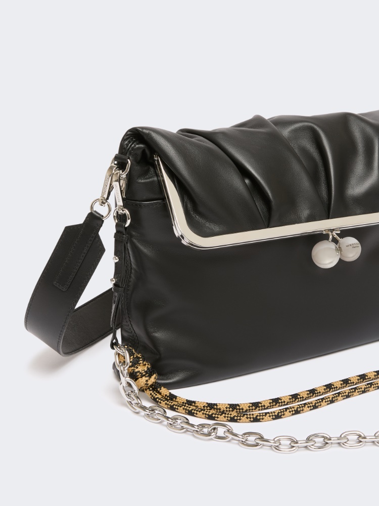 Clutch-style sheepskin Pasticcino Bag - BLACK - Max Mara - 3
