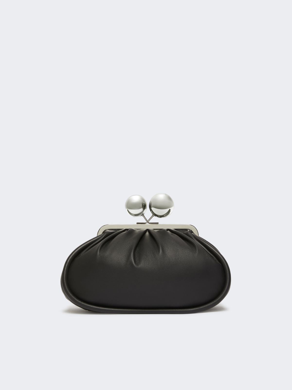 Medium Pasticcino Bag in glossy nappa leather, black | Max Mara