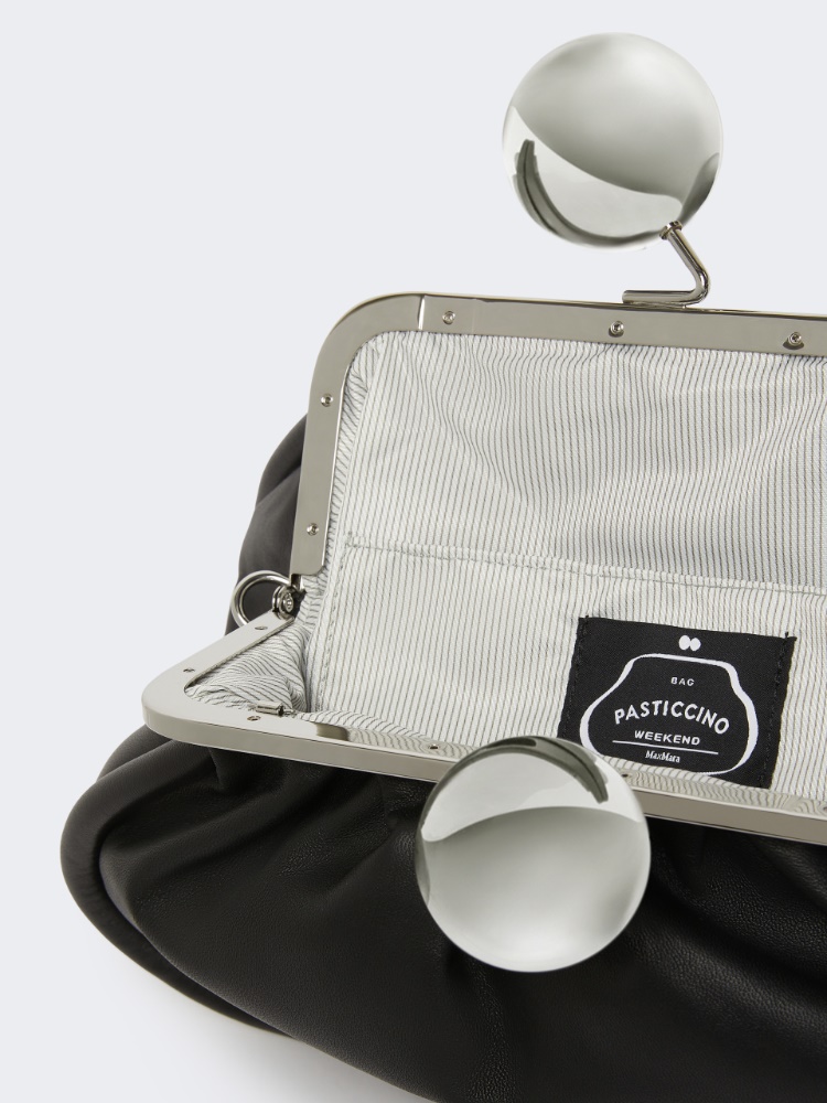 Medium sheepskin Pasticcino Bag - BLACK - 5