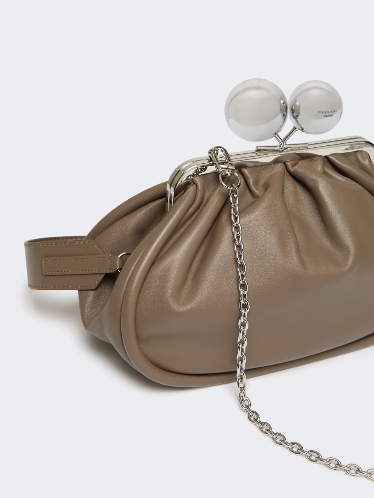 Pasticcino Bag medium in nappa lucida - FANGO - 3