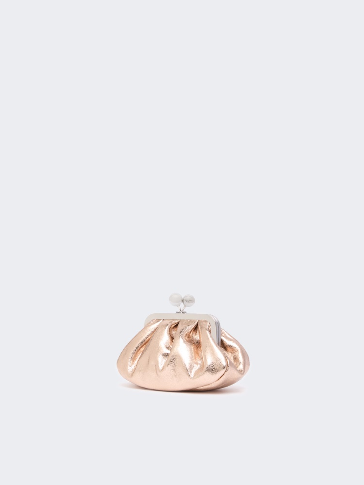Extra-small Pasticcino Bag in metallic leather - PINK - 2