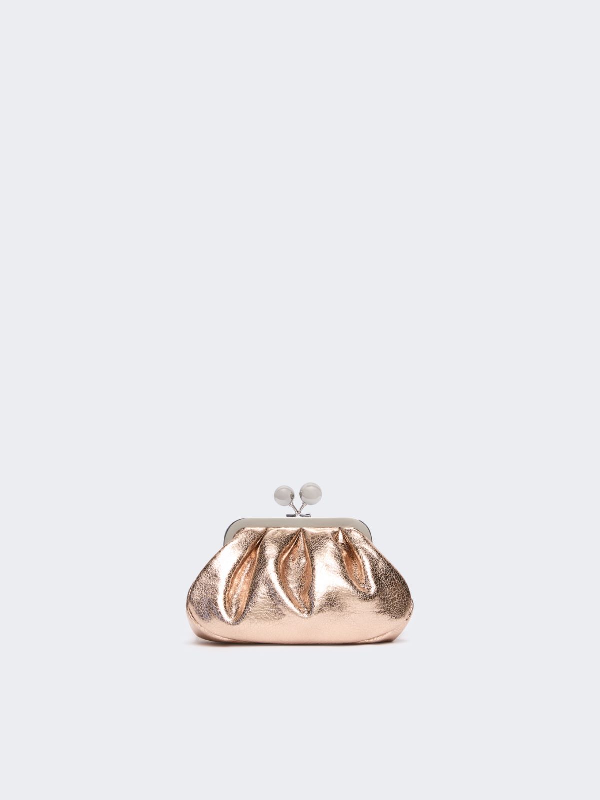 Extra-small Pasticcino Bag in metallic leather - PINK - Max Mara - 3