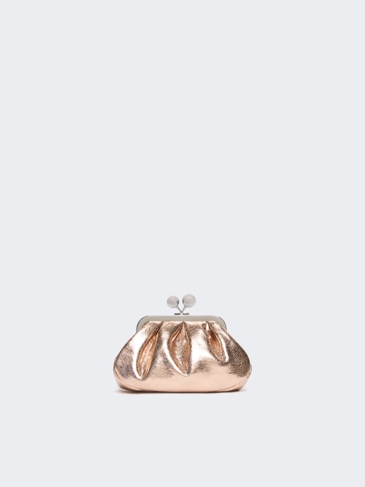 Extra-small Pasticcino Bag in metallic leather - PINK - Max Mara - 3
