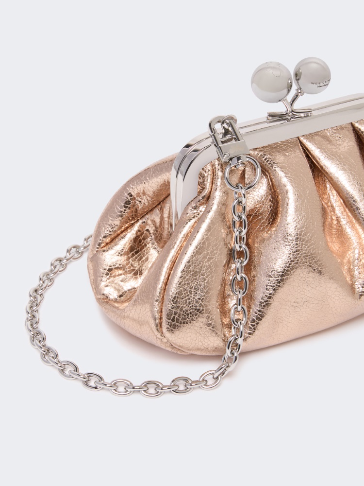 Extra-small Pasticcino Bag in metallic leather - PINK - 3