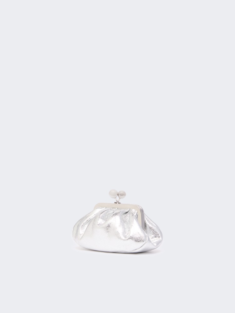 Extra-small Pasticcino Bag in metallic leather - SILVER - 2