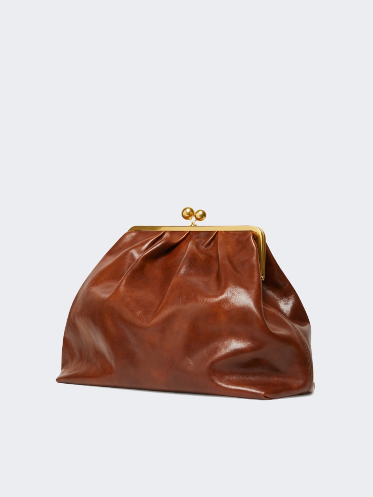 XXL leather Pasticcino Bag - TOBACCO - Max Mara - 2