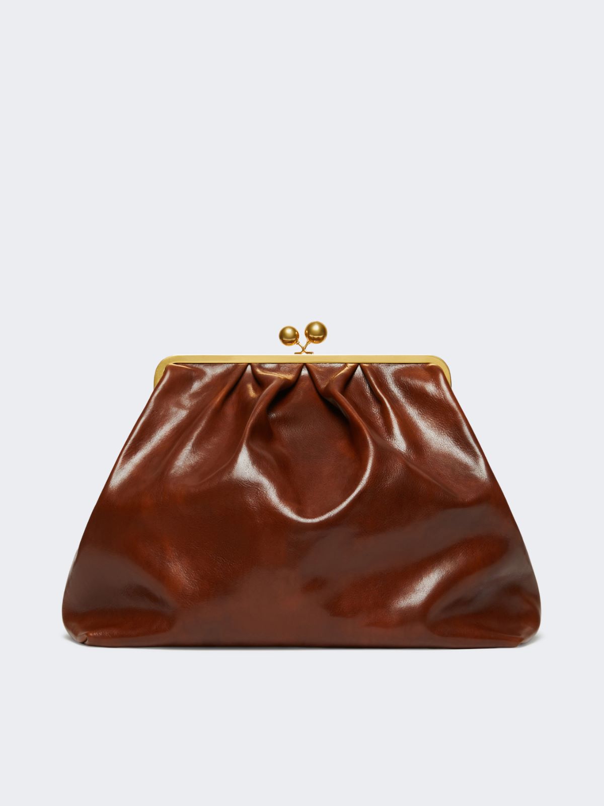 XXL leather Pasticcino Bag - TOBACCO - Max Mara - 3