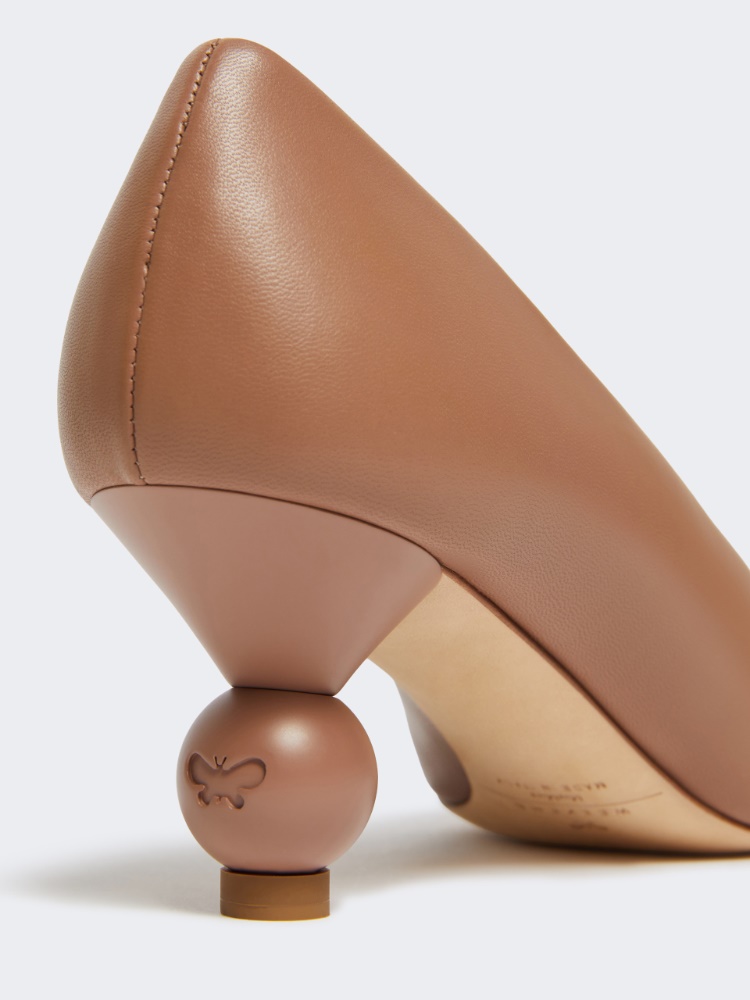 Nappa-finish sheepskin court shoes - NUDO - 4