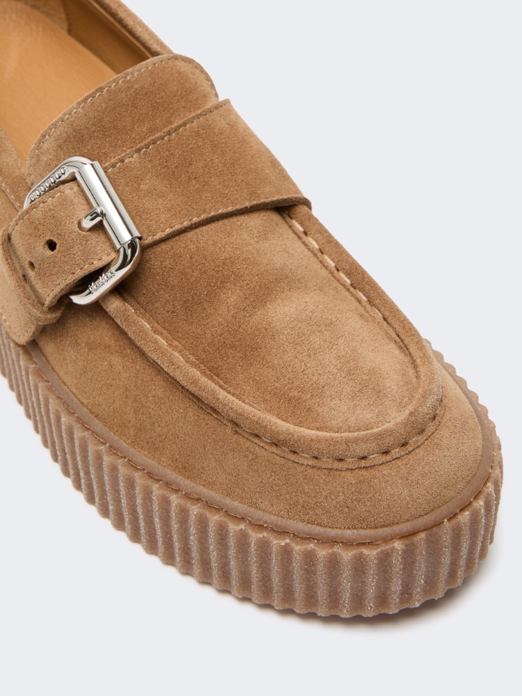 Split-leather loafers - HONEY - Max Mara - 4