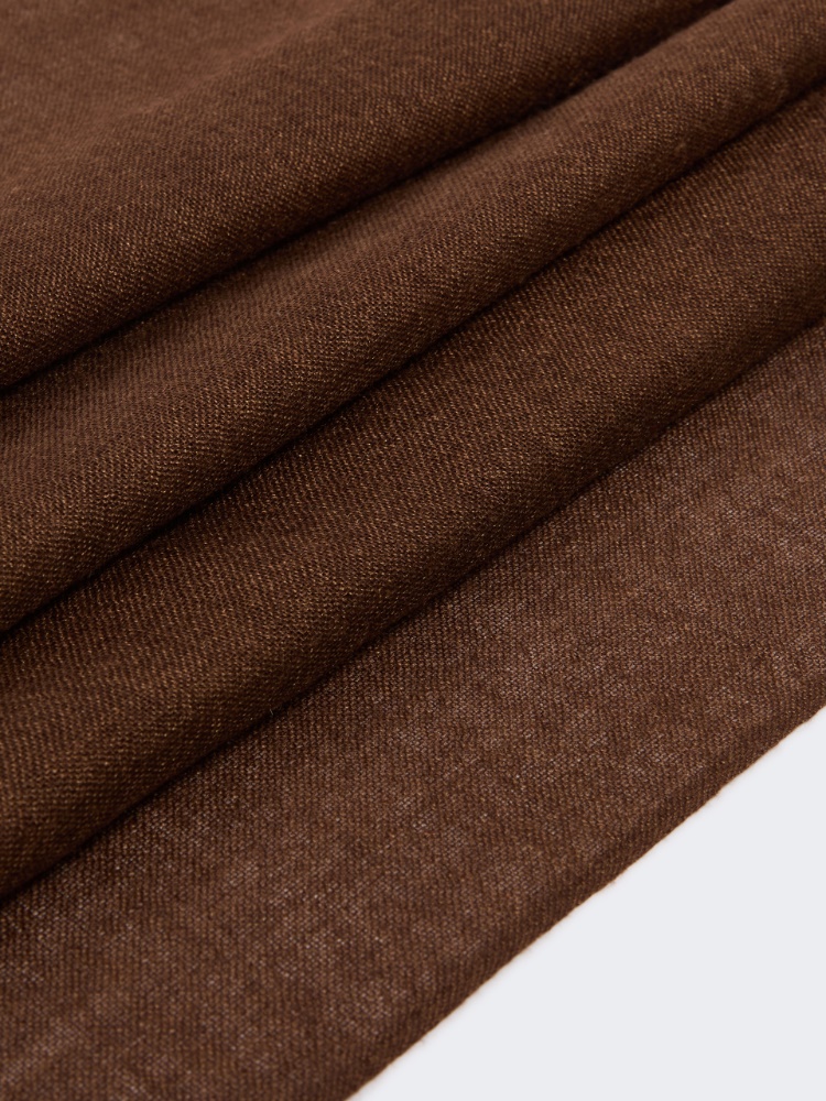 Cashmere and silk stole - BROWN - 3