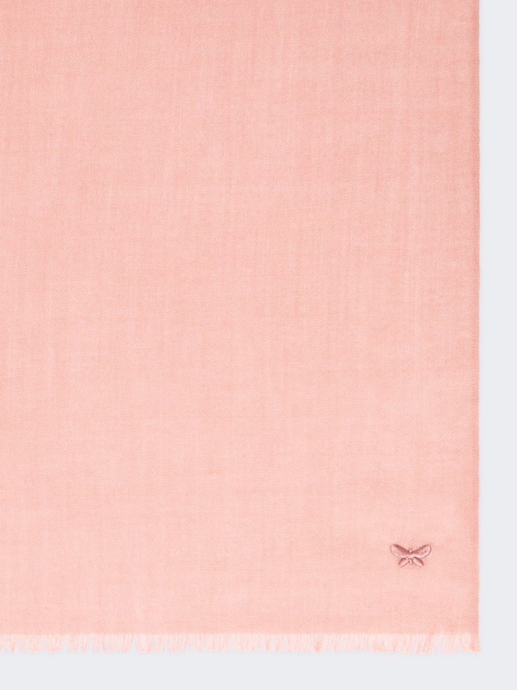 Cashmere and silk stole - PINK - 2