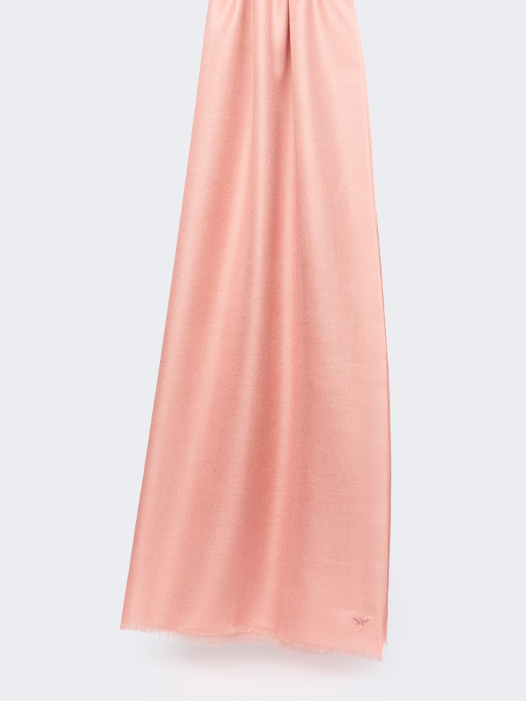 Cashmere and silk stole - PINK