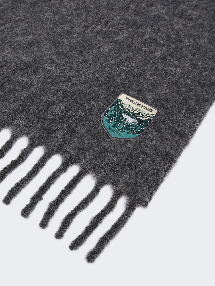 Alpaca and wool stole - MEDIUM GREY - Max Mara - 2