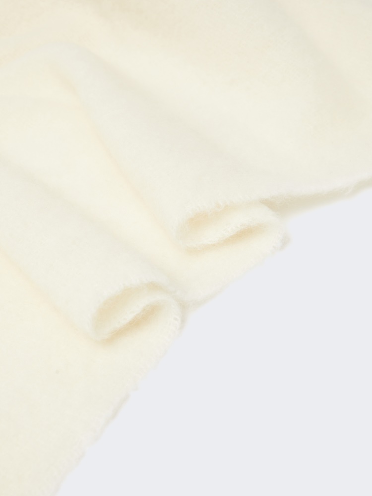 Alpaca and wool stole - WHITE - Max Mara - 3