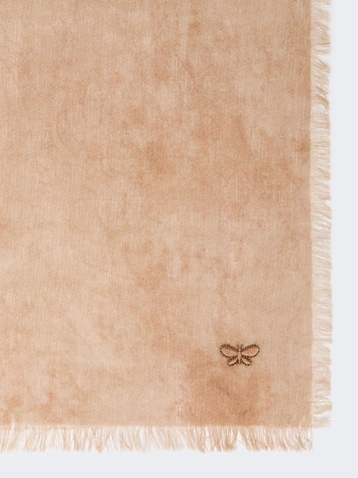 Jacquard wool stole - BEIGE - Max Mara - 2