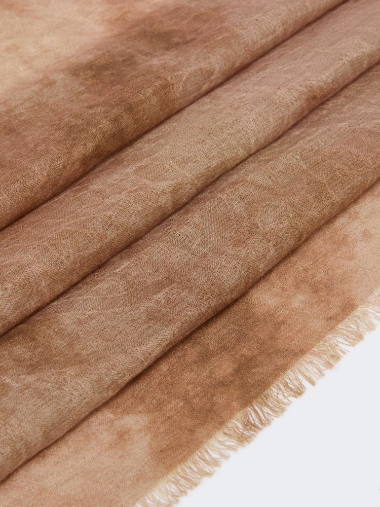 Jacquard wool stole - BEIGE - Max Mara - 3