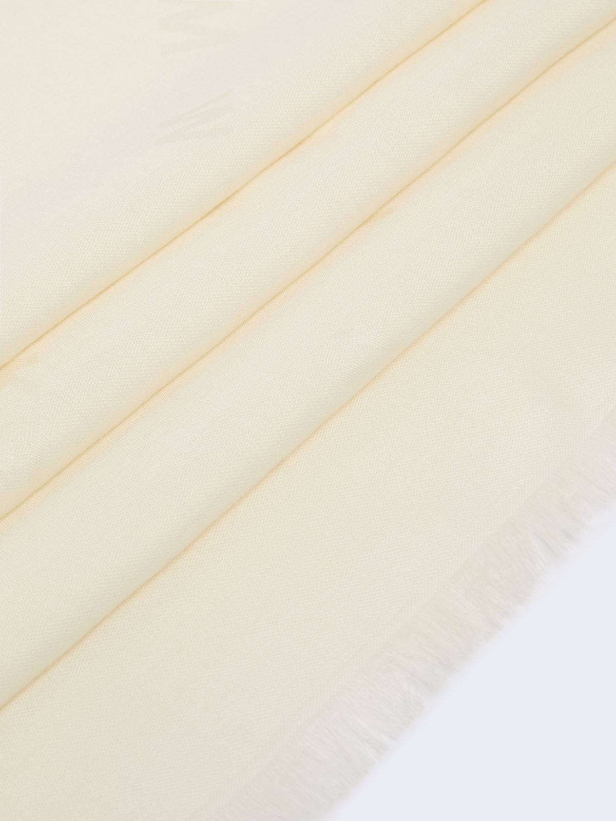 Jacquard wool and silk shawl - WHITE - Max Mara - 3