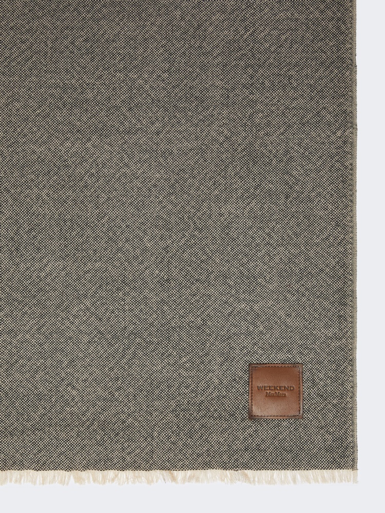 Yarn-dyed wool stole - BROWN - Max Mara - 2