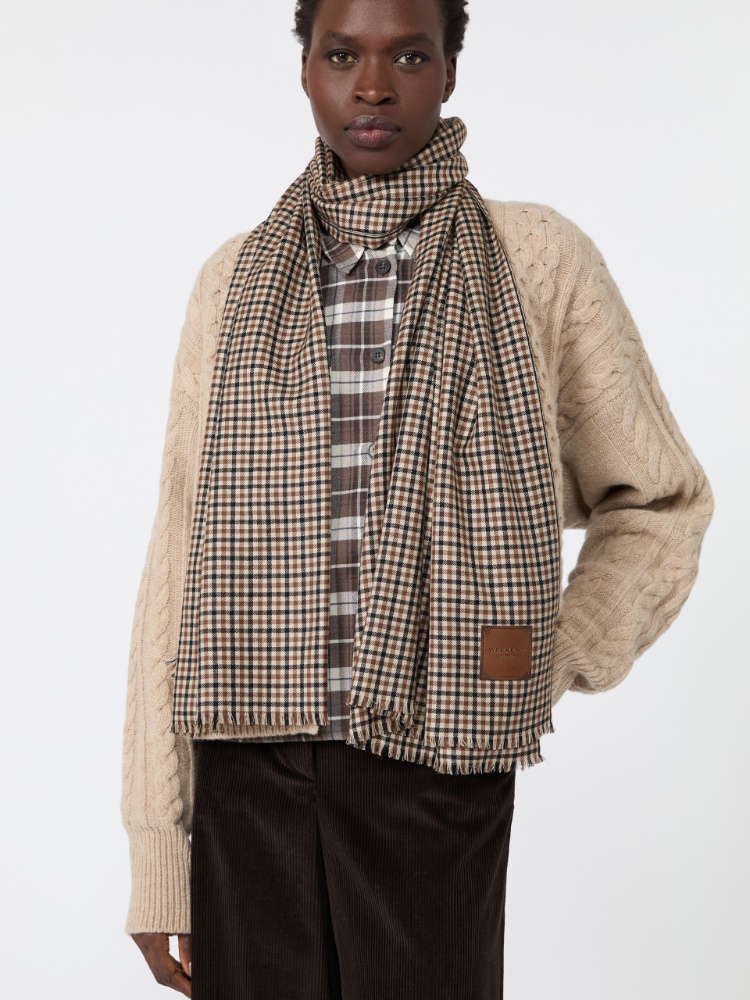 Yarn-dyed wool stole - BEIGE - Max Mara - 4