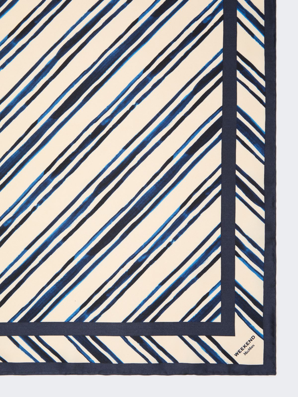 Printed silk twill scarf - IVORY - Max Mara - 2