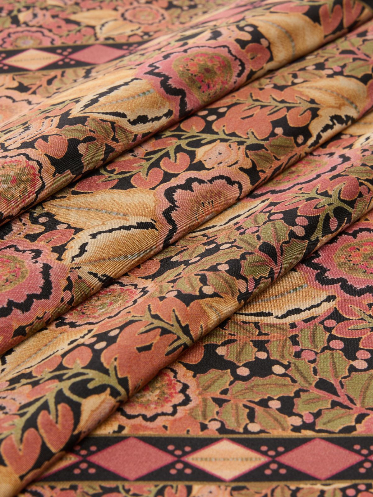 Patterned silk twill foulard - BLACK - Max Mara - 3