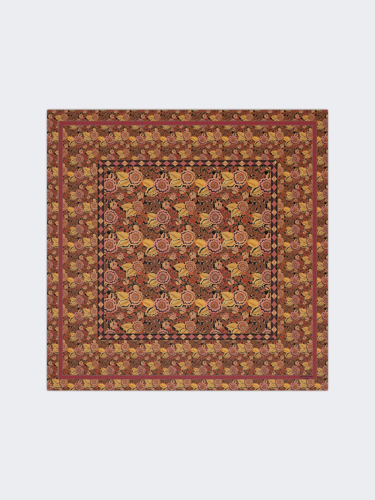 Patterned silk twill foulard - BLACK - Max Mara