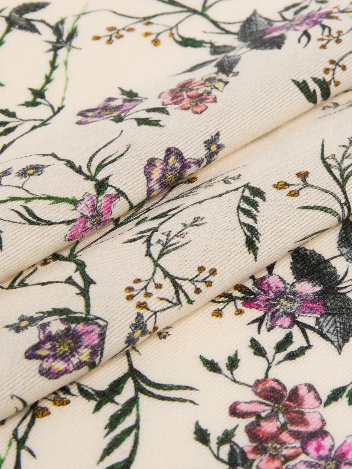 Printed wool and silk foulard - WHITE - Max Mara - 3