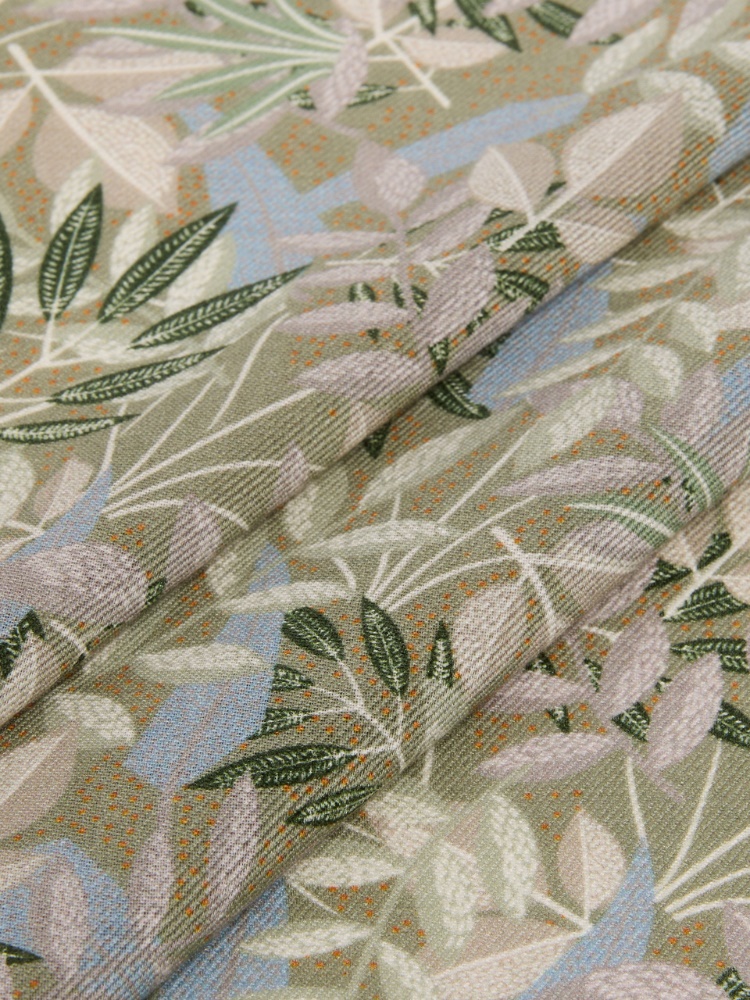 Printed wool and silk foulard - GREEN - Max Mara - 3