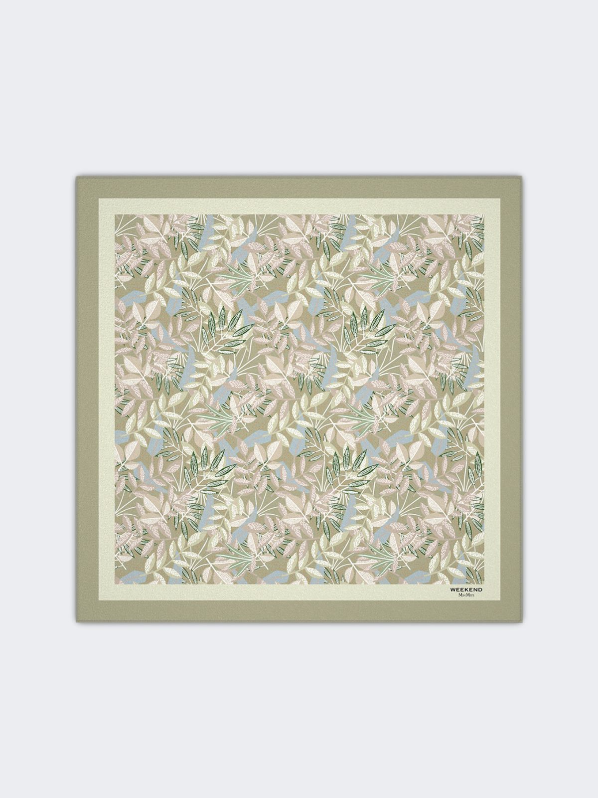 Printed wool and silk foulard - GREEN - Max Mara