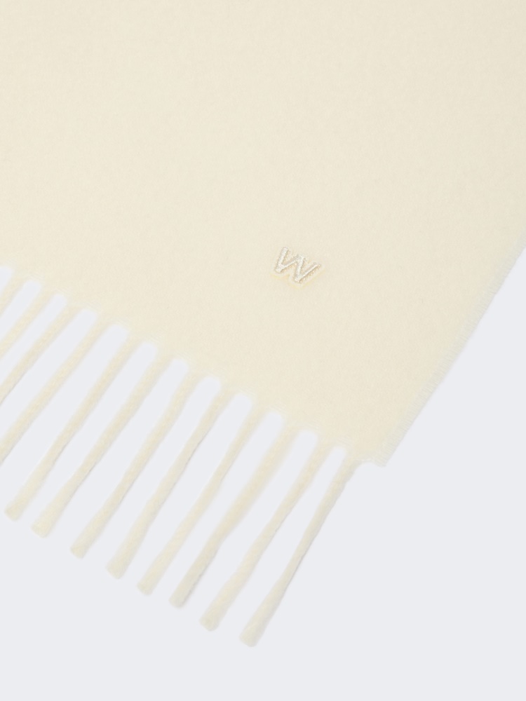 Plain wool stole - WHITE - Max Mara - 2