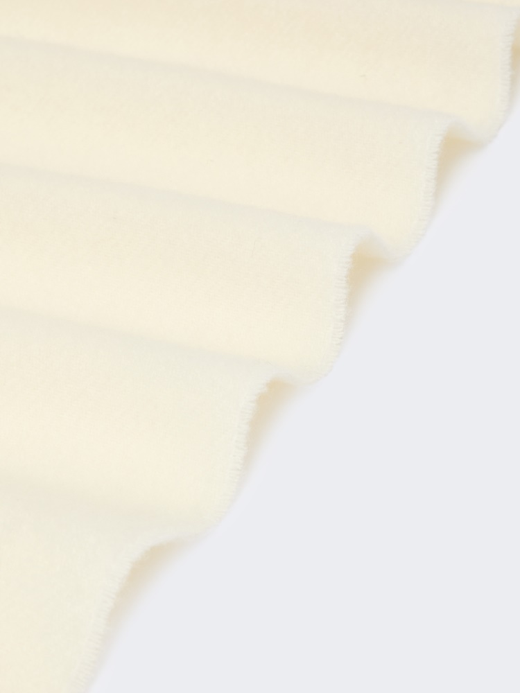 Plain wool stole - WHITE - Max Mara - 3