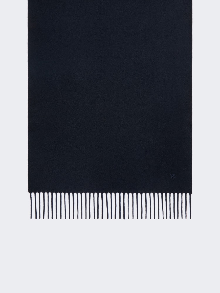 Plain wool stole - ULTRAMARINE