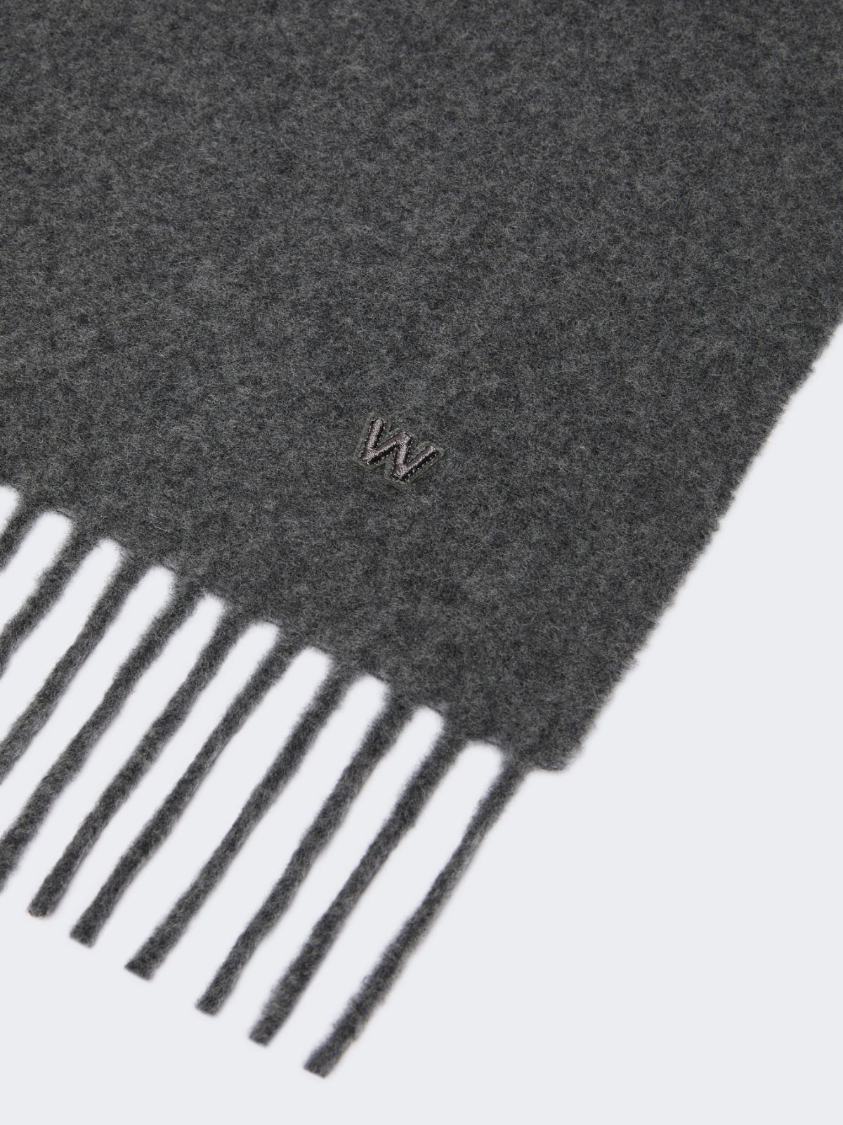 Plain wool stole - MEDIUM GREY - Max Mara - 2