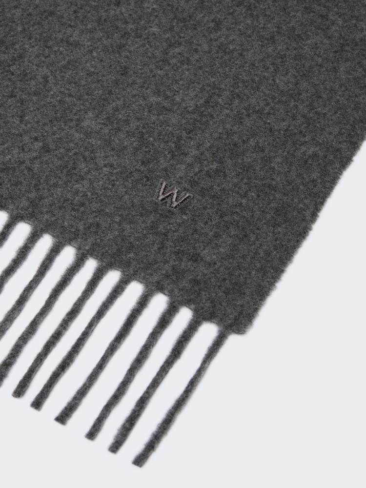 Plain wool stole - MEDIUM GREY - Max Mara - 2