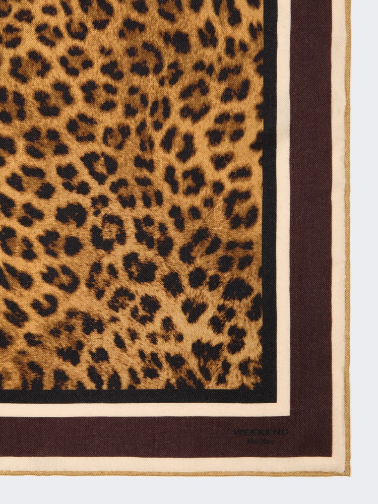Wool, cashmere and silk scarf - CHOCOLATE - Max Mara - 2