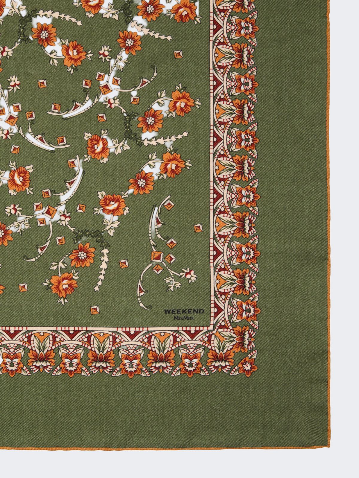 Wool, cashmere and silk scarf - KAKI - Max Mara - 2
