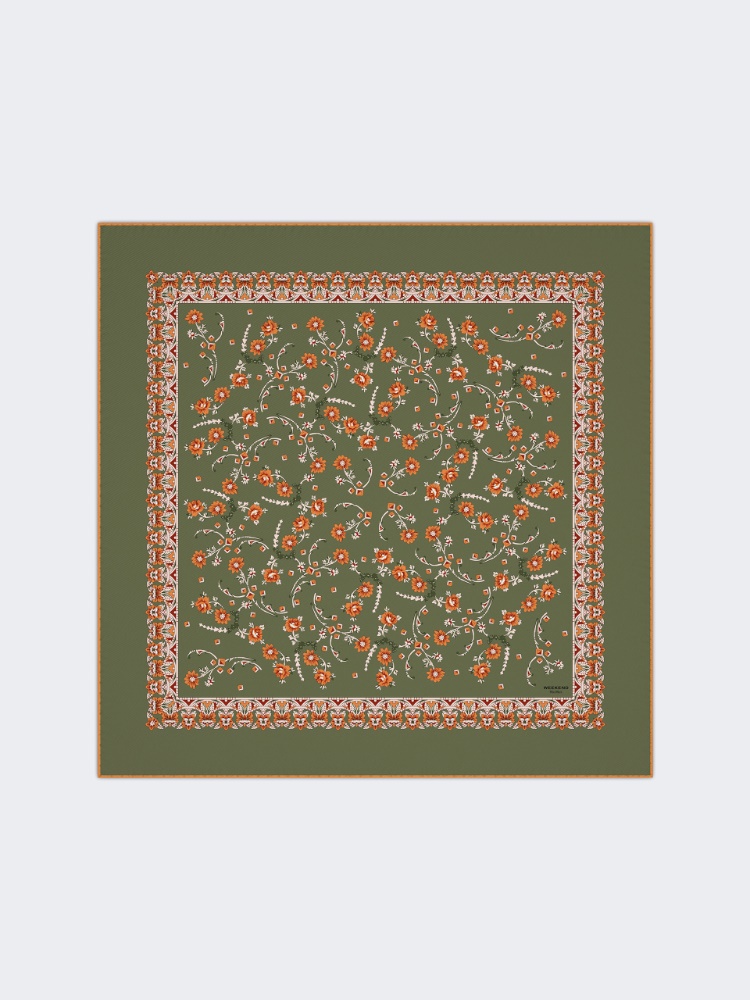 Wool, cashmere and silk scarf