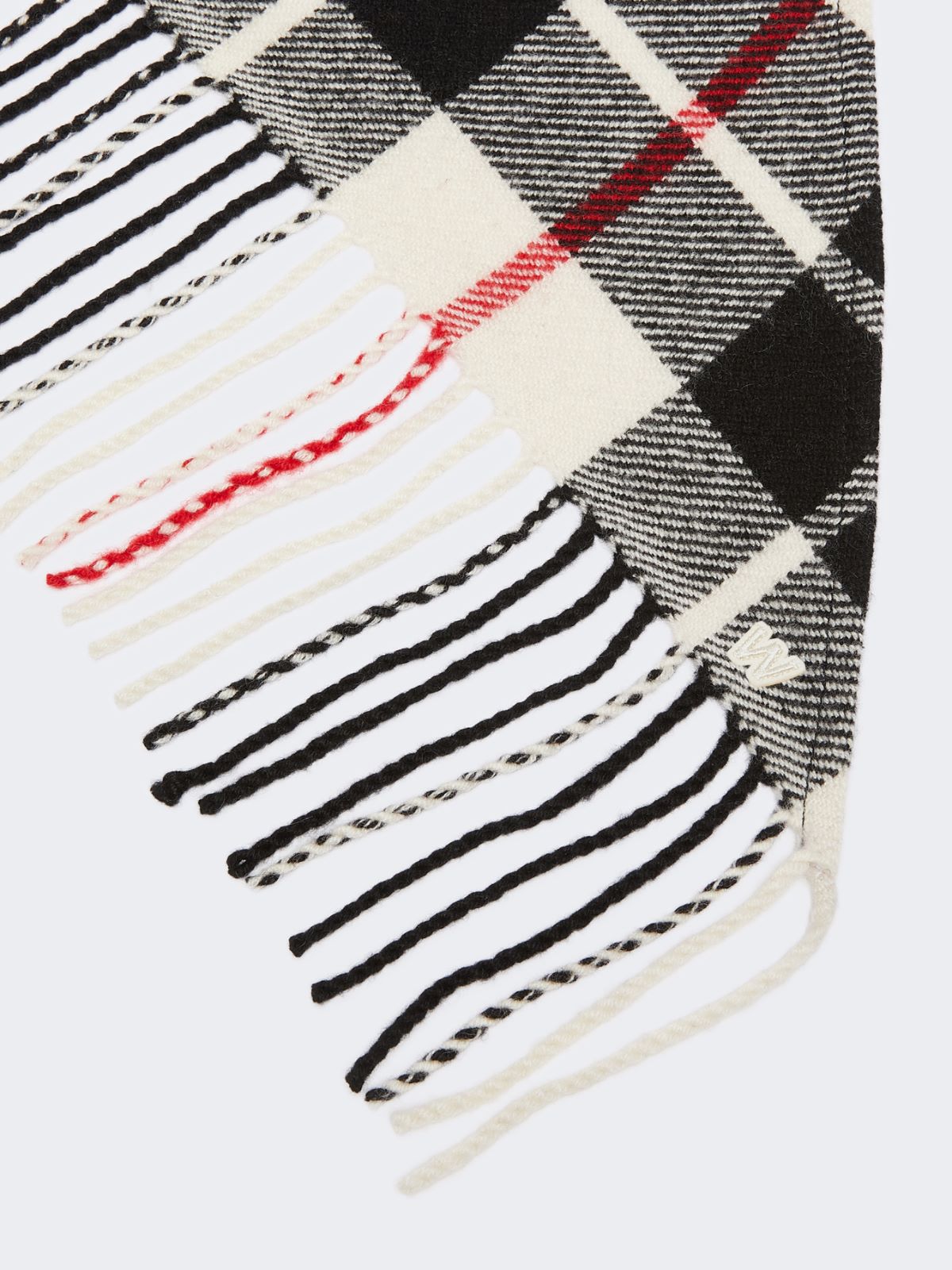 Tartan cashmere stole - IVORY - Max Mara - 2