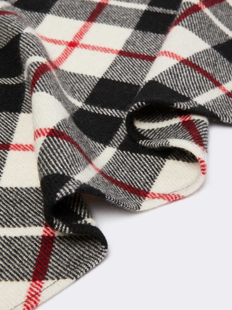 Tartan cashmere stole - IVORY - Max Mara - 3