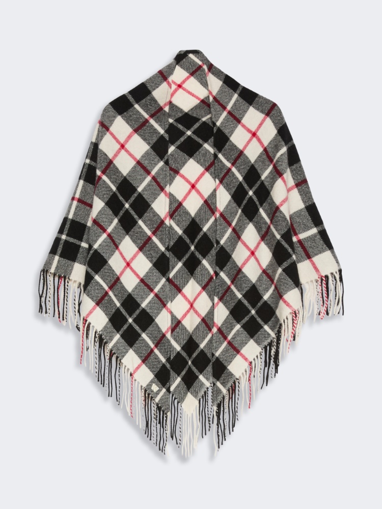 Étole en cachemire tartan - IVOIRE
