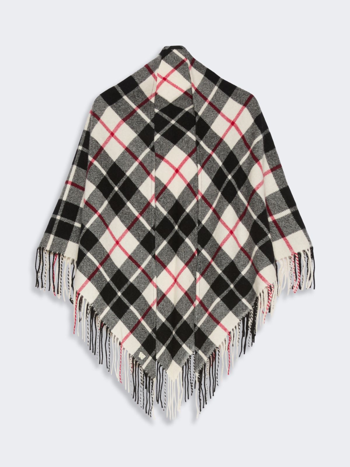 Tartan cashmere stole - IVORY - Max Mara