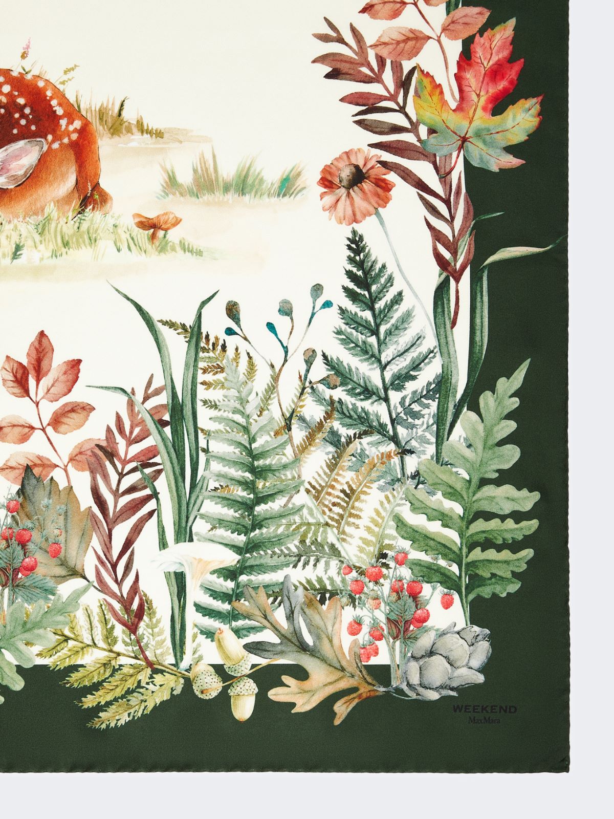 Printed silk oversized scarf - CAMEL - Max Mara - 2