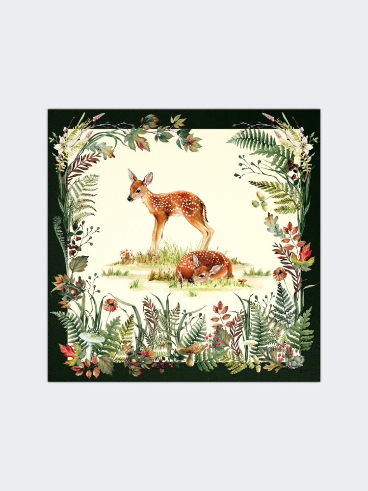 Printed silk oversized scarf - CAMEL - Max Mara