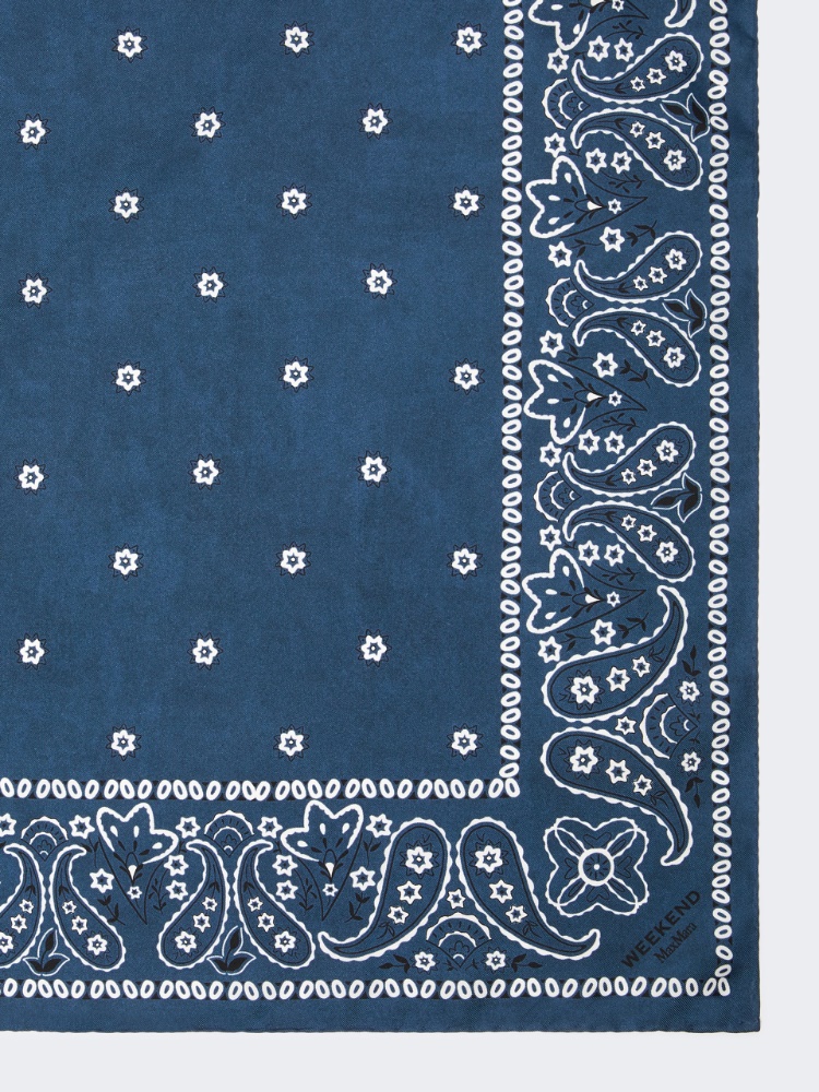 Bandanna print silk foulard - MIDNIGHTBLUE - Max Mara - 2