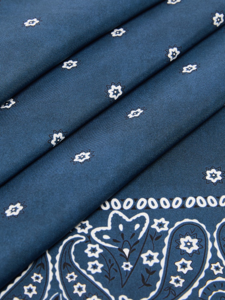 Bandanna print silk foulard - MIDNIGHTBLUE - Max Mara - 3