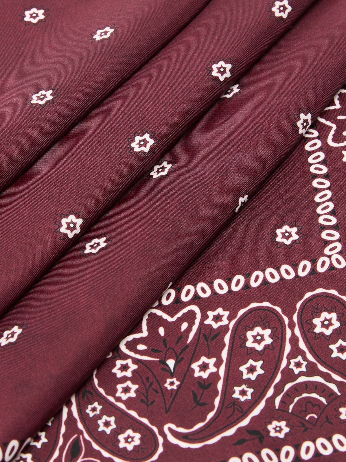 Bandanna print silk foulard - BORDEAUX - Max Mara - 3