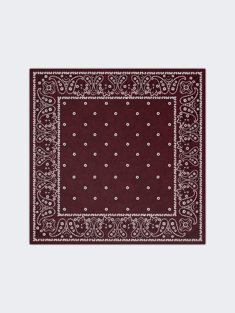 Bandanna print silk foulard - BORDEAUX - Max Mara