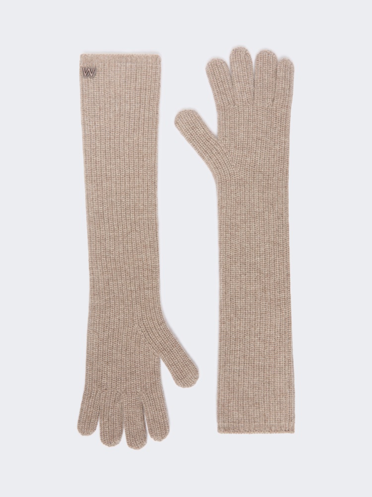 Cashmere yarn gloves - HONEY - Max Mara
