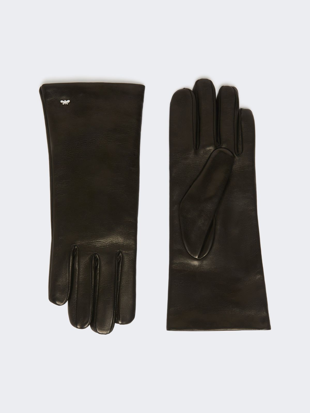 Short nappa leather gloves - BLACK - Max Mara